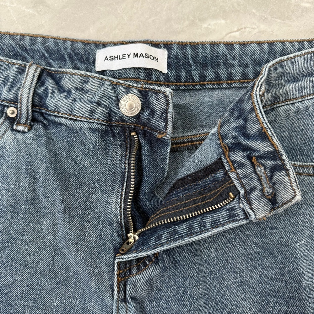 Women’s Ashley Mason Denim Jean Shorts Hearts Ribbon Bow Cottagecore Size 9 / 29 - Picture 6 of 16